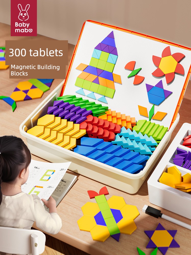 Kids Jigsaw Puzzle Magnetic for Kindergarten Magnetic Puzzle 3 to 6 Years Old Intellectual Building Blocks Toy Birthday Gift