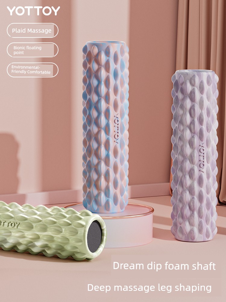Foam Roller Muscle Relaxation Skinny Leg Spiked Club Massage Roller Professional Rolling Back Handy Gadget Fitness Solid Yoga Roller