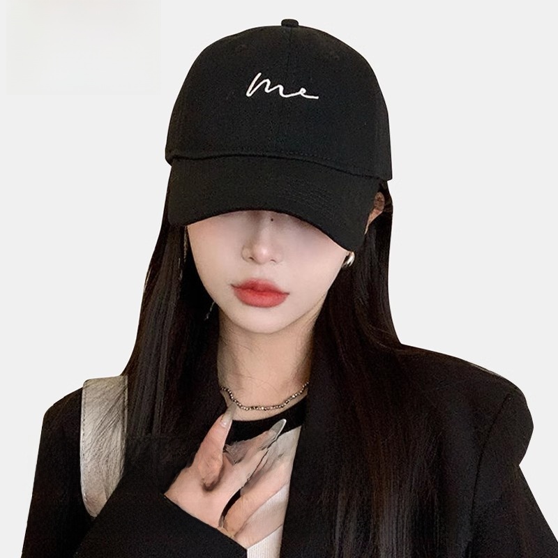 Mlskms-Vautid Women's Big Face Black Deepening Baseball Cap