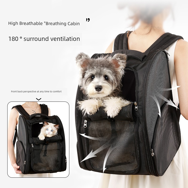 Truelove Pet Backpack Dog Small Size Dogs Teddy Outing Schoolbag Portable Backpack Breathable Bichon Supplies