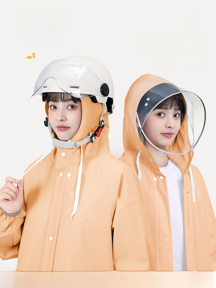 Raincoat Women's One-Piece Long Full Body Rainproof Adult Outwear Electric New Poncho Single Cycling Waterproof
