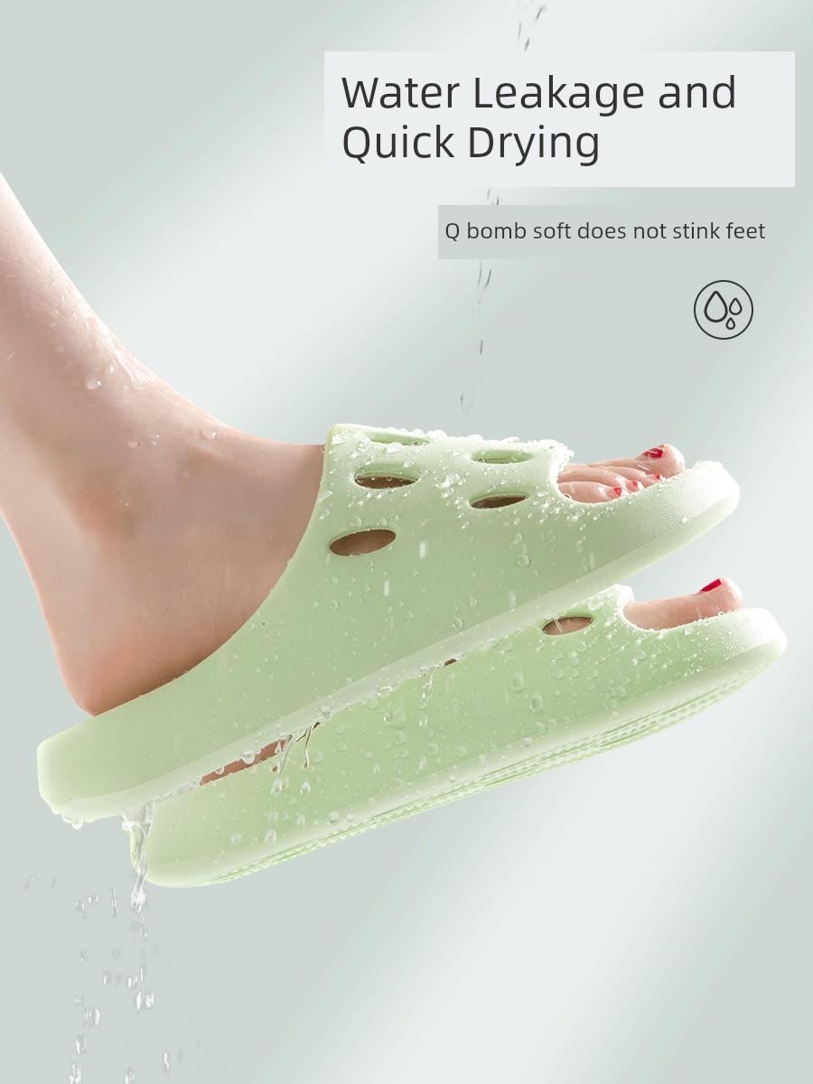 Eva Bathroom Slippers Summer Indoor Slippers Couple Home Mop Non Slip Bath Leaking Quick-Drying Deodorizing Filter Slippers