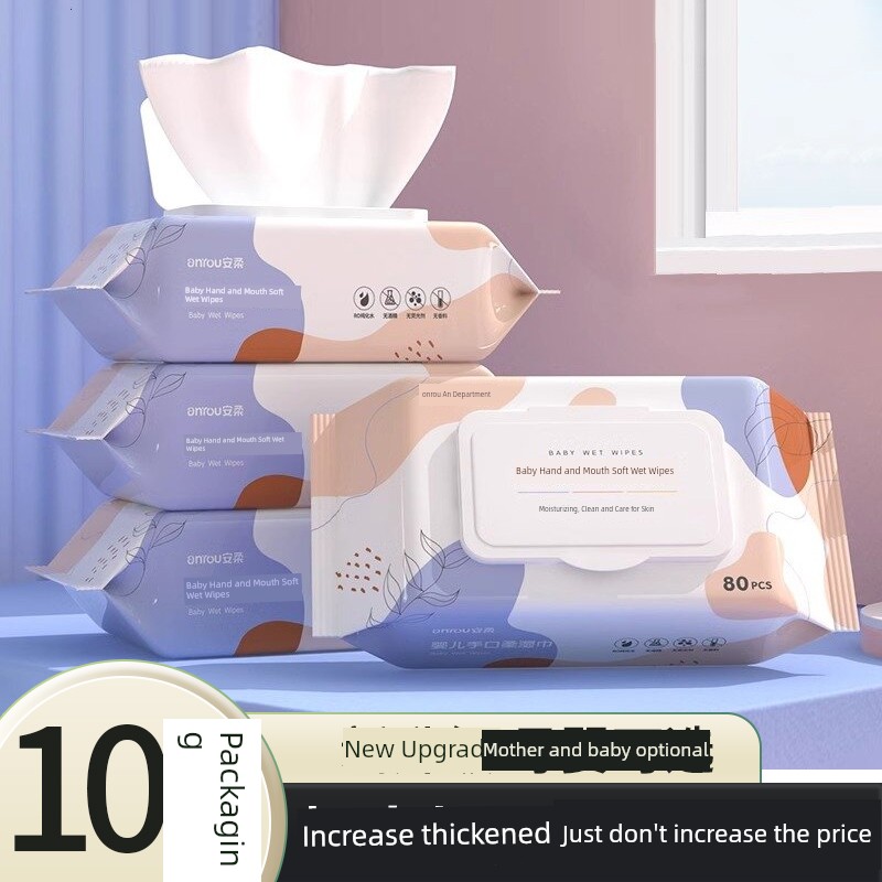 Family Pack Baby Wipes for 80 Hand-Pulling and Fart