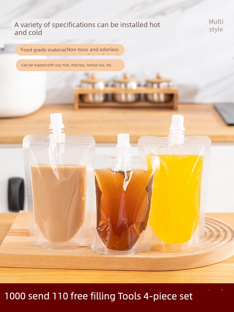 Liquid Music Festival Concert Water Bag Milk Tea Drink