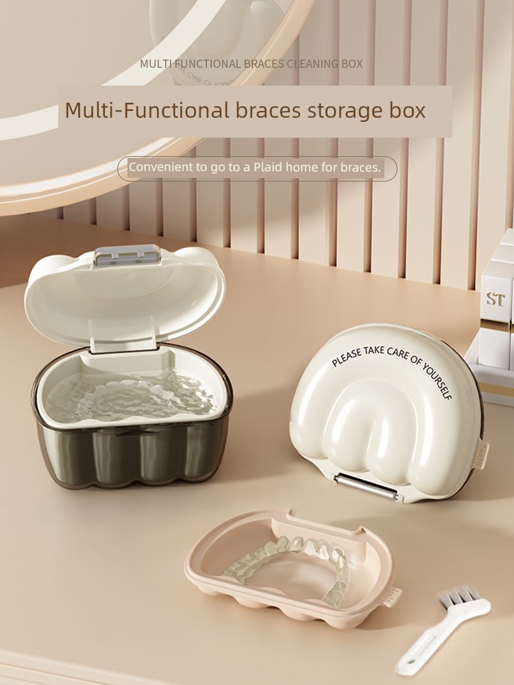 Tooth Socket Storage Box Tooth Socket Storage Box Dentures Denture Orthodontic Correction Cleaning Storage Holder Box Portable