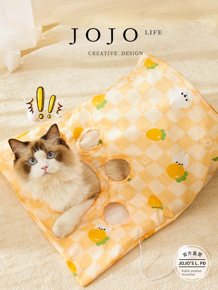 Jojo's L. Pd. Sent. Cat Toy Pet Self-Hi Diamond Bag Toy with Ringing Paper Bite-Resistant | Post