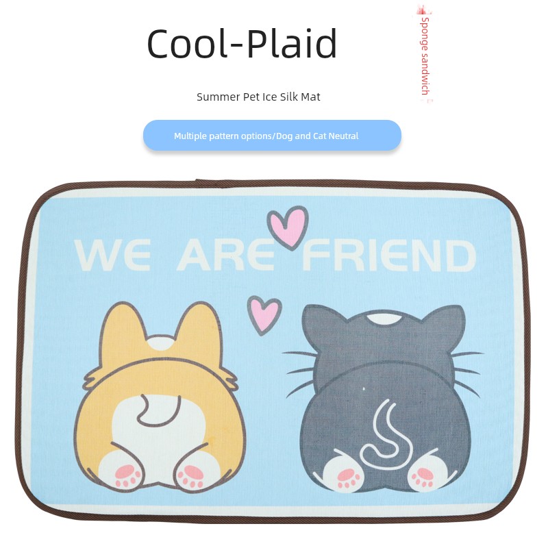 Petlimit Dog Mat Pet Bed Ice Pad Cat Land Mat Ice Mat Cooling Summer Summer Cool Pad Kennel