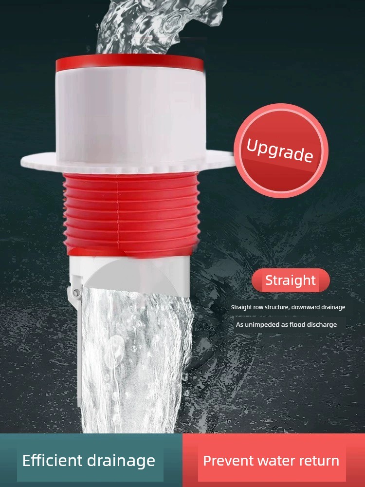 Sewer Sealing Plug Kitchen Bathroom Drain Pipe Anti-Odor Seal Ring Silicone Anti-Overflow Drain Connector Neutral