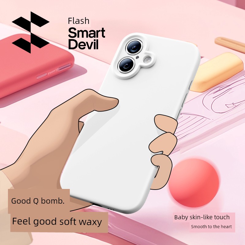 Flash Magic for Apple Liquid Silicone Protective Case