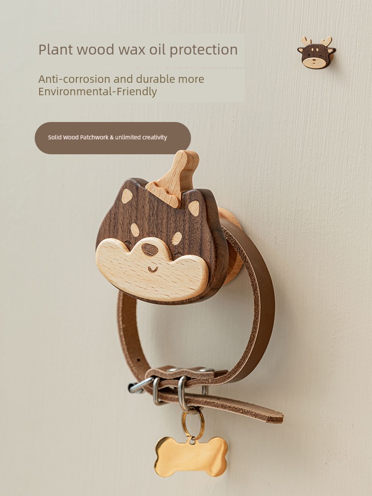 Solid Wood Door Entrance Door Hanger Creative Hook