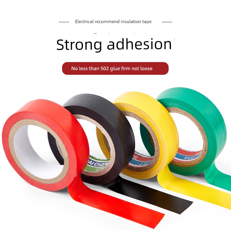 Electrical Insulation Type Black High Temperature Resistant Insulation Electrical Wire Tape Waterproof Moisture-Proof Dustproof PVC 9 M 15 M