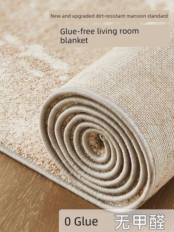 Really Waterproof Antifouling Carpet Living Room 2025 New Arrival Cream Wind Washable Erasable Accessible Luxury Fancy Thickened Table Carpet