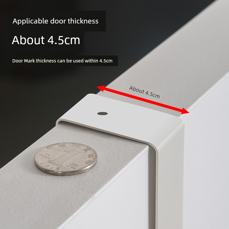 Home Home Wear Home Door Rear Hook Detachable Nail-Free Door Back Clothes Hanger Coat Hook with Row Hanger Door Top Mounted