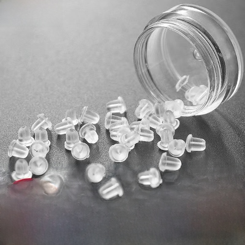 Ear Studs Anti-Drop Silicone Transparent Plug