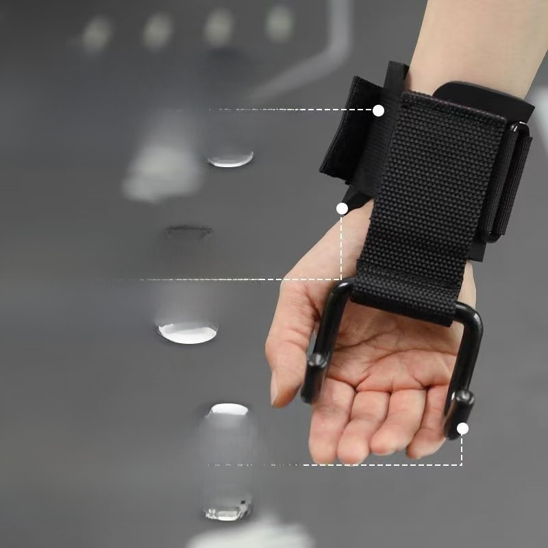 Pull-up Grip Hook Fitness Wrist Grip Hook Gloves Auxiliary Strap Hard Pull-up Lumbar Horizontal Bar Anti-off Hand