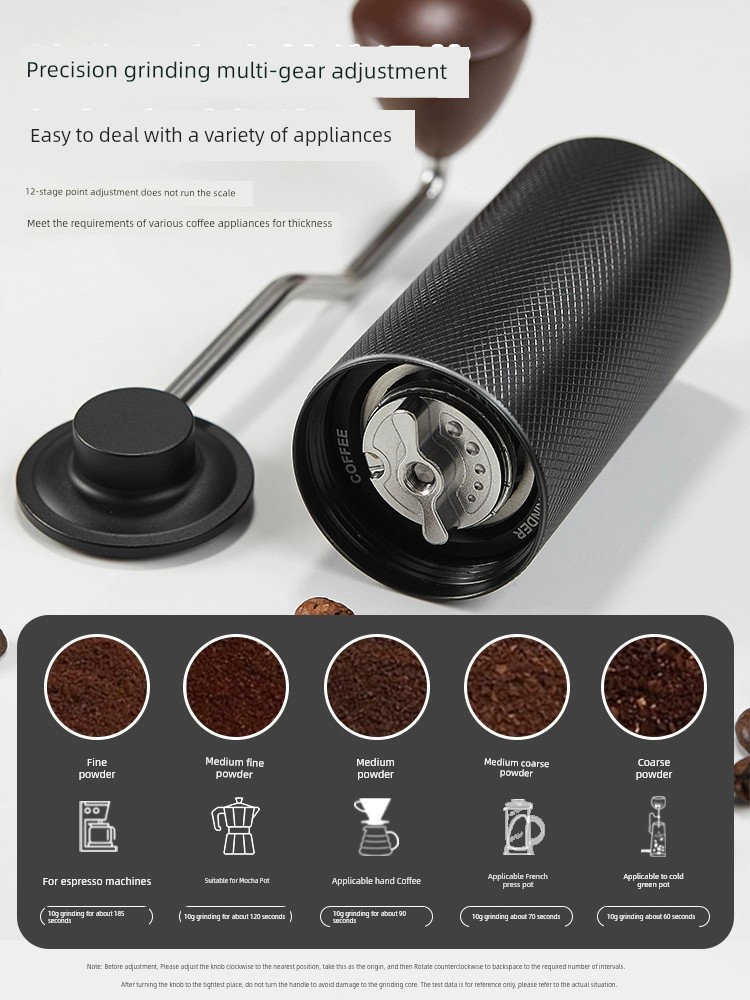 ماكينة طحن يدوية لحبوب القهوة مناسبة للمنزل Grinde...