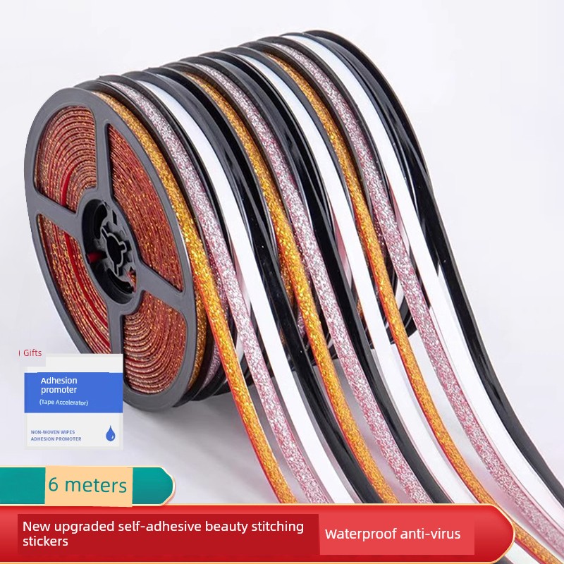 Kitchen Fissure Sealant Sink Toilet Stove Waterproof Edge Sealing Stickers Sealed Gap Sticker Mildew-Proof Strip Water Blocking Strip Table Top