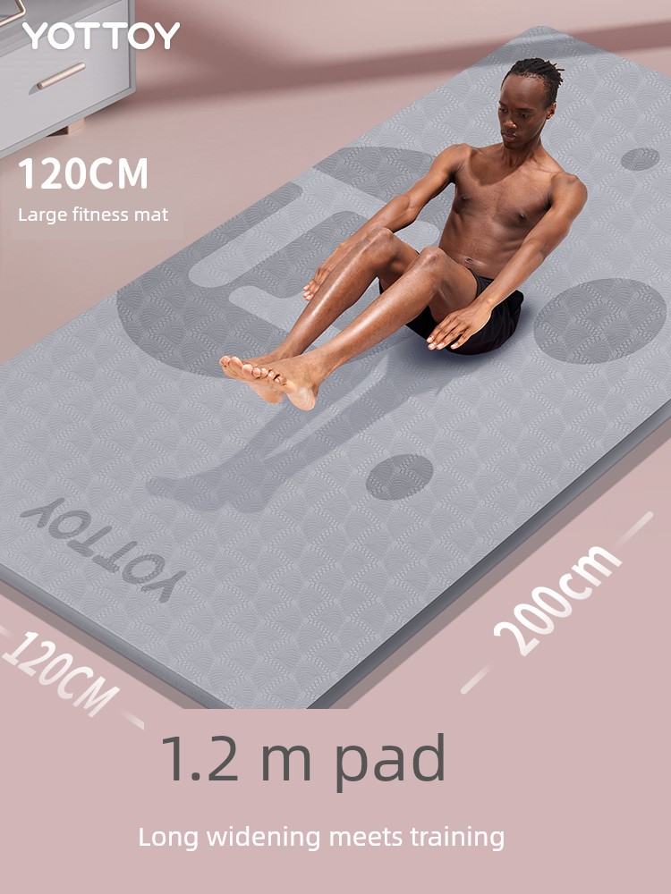 Men 'S Widened And Lengthened Professional Soundproof Yoga Mat