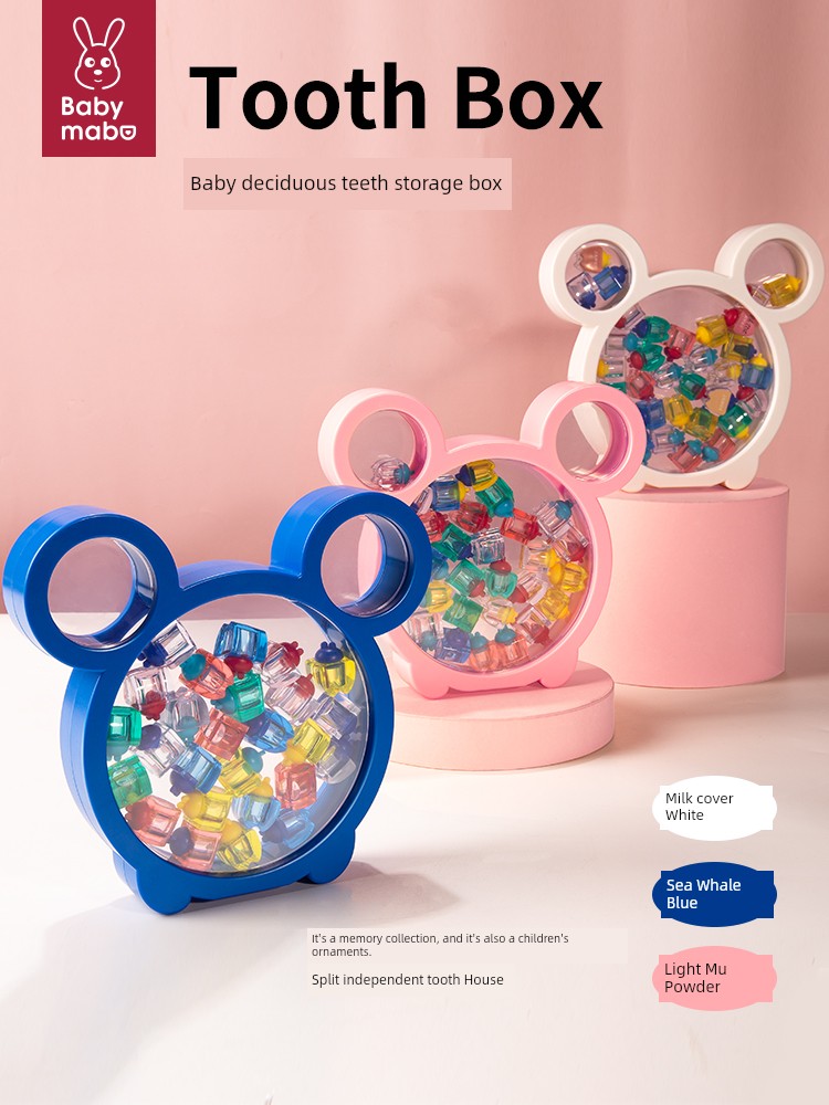 Kids Teeth Collection Box Deciduous Teeth Storage Box Growing Permanent Teeth Commemorative Box Girl Boy Storage Tooth Loss Collection Storage Case