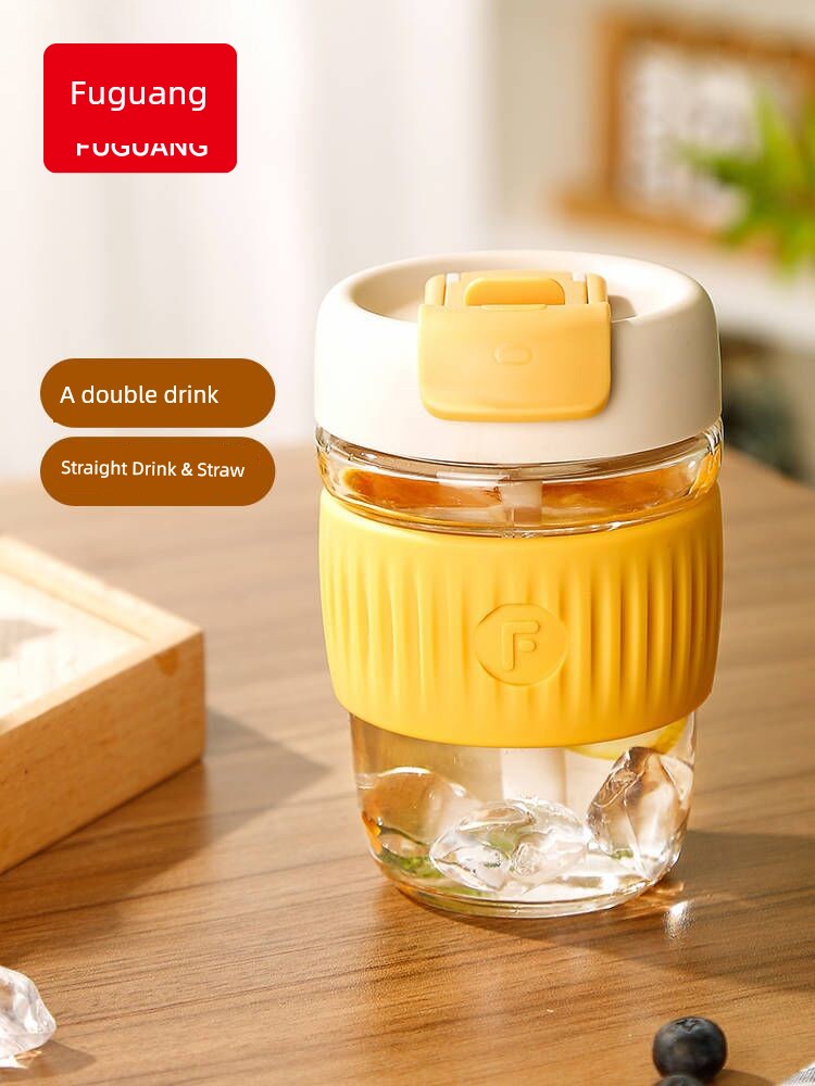 Fuguang Good-looking Large Capacity Coffee Glass Cup