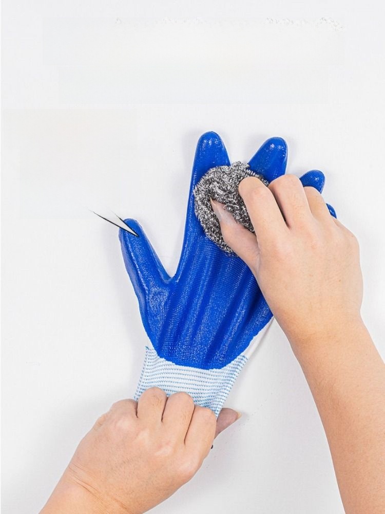Non-Rotten Nitrile Rubber Leather Non Slip Durable Wholesale Gloves