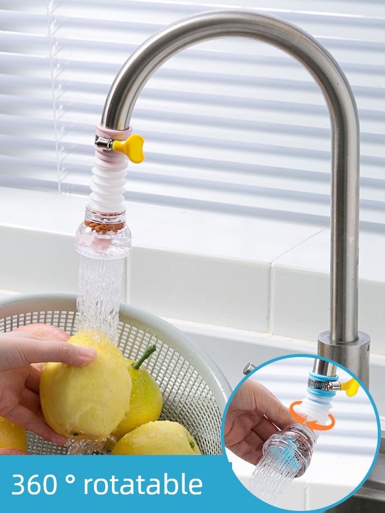 Jujiajia Faucet Splash-Proof Shower Adjustable For Home Kitchen Tap Water Filter Water Pipe Universal Artifact