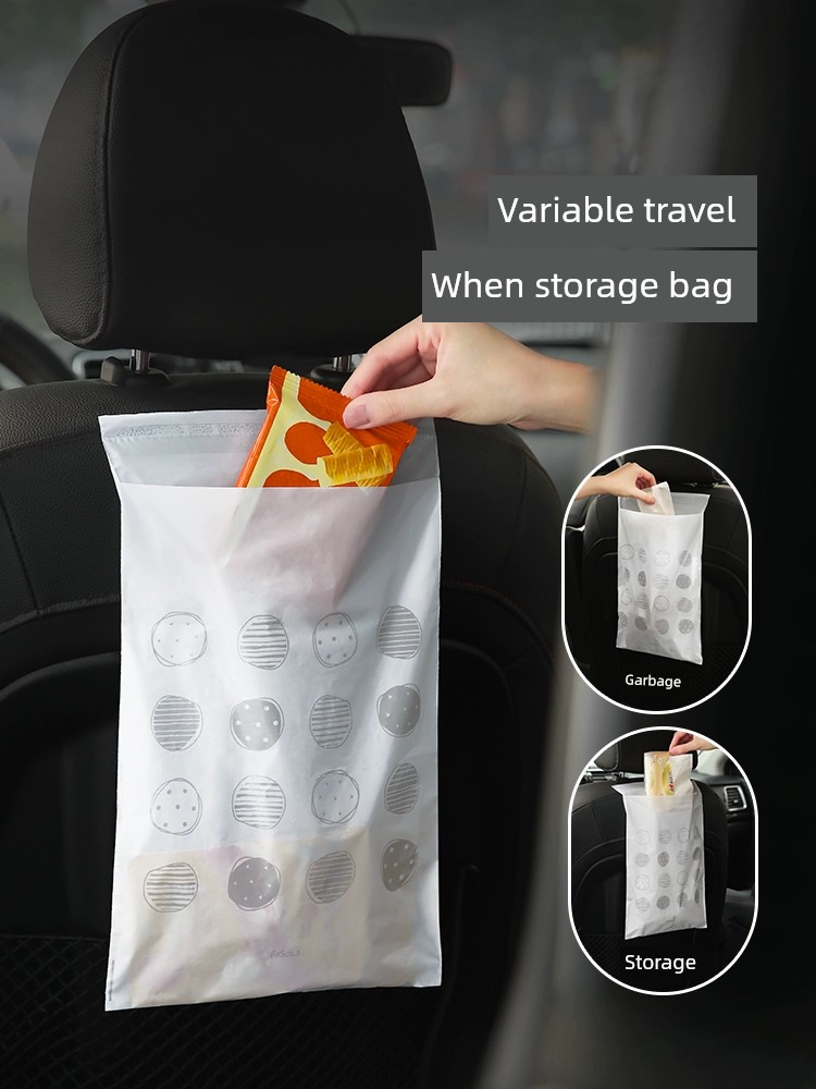 Fasola Car Trash Bag Adhesive Car Interior Multi-Functional Dormitory Desk Table Side Disposable Clean Bag