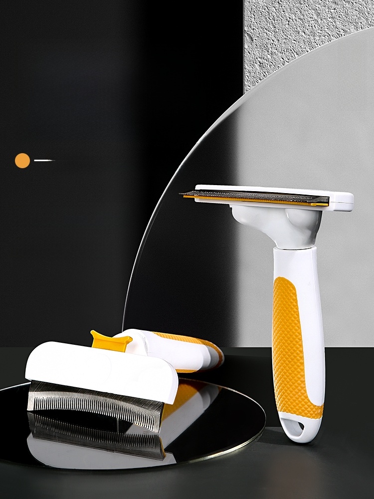 Cat Thin Comb Cat Comb Pet Special-Purpose Comb Brush Cleaning Floating Hair Handy Gadget Cat Hair Knot Untying Comb Shaving Arc