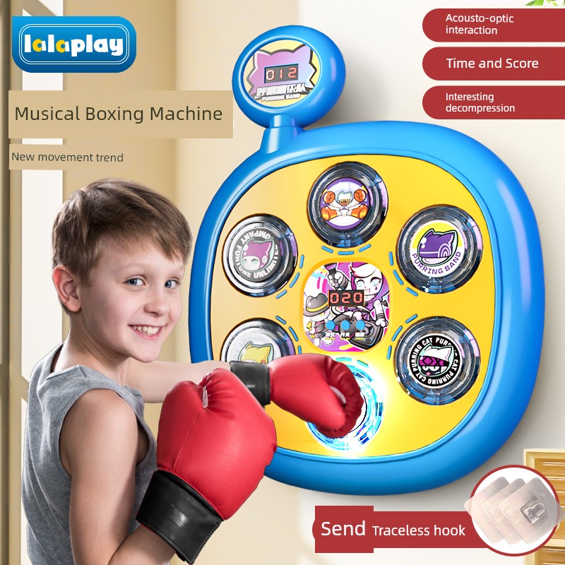 Digital Boxing Machine Wall Target Decompression Girl Toy Music
