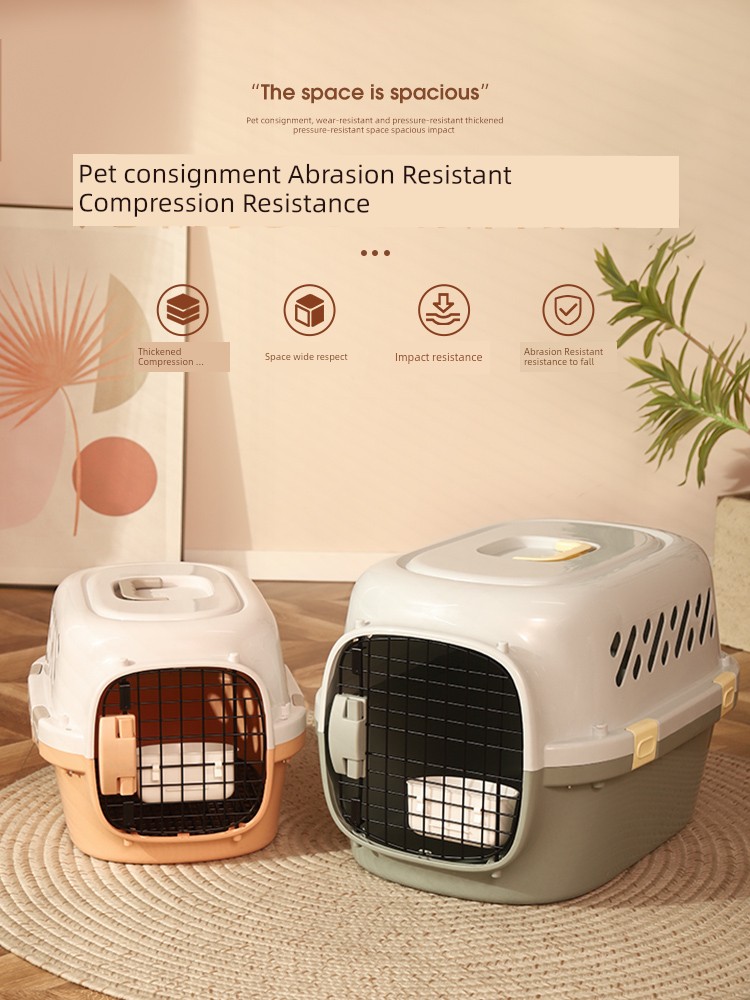 Cat Flight Case Portable Cat Cage Dog Check-in Suitcase Car Dog Cage Cat Bag Pet Space Box Winter