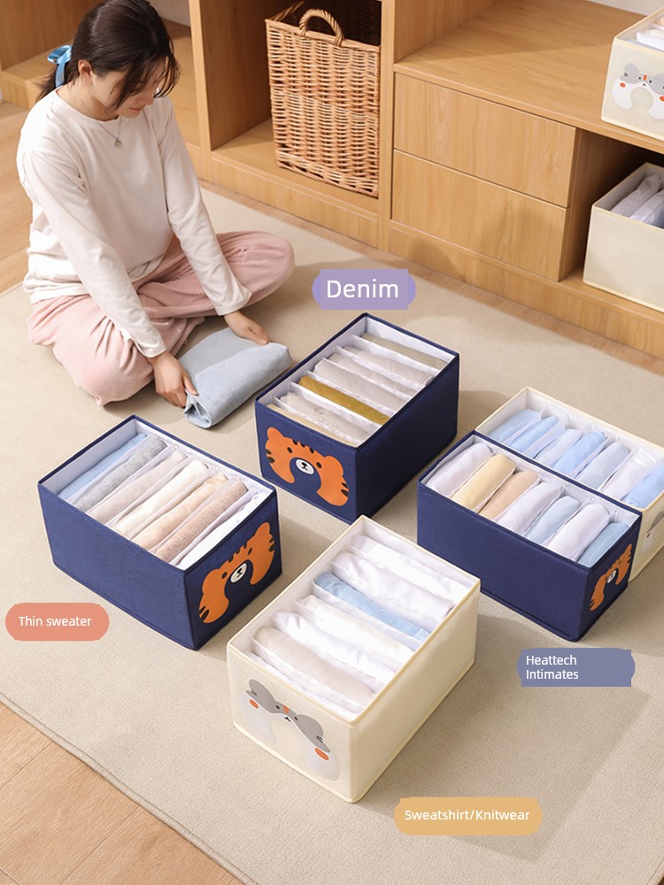 Storage Doctor Для дома, секционный органайзер в виде ящика, для хранения одежды и джинсов, фантастический прозрачный ящик для хранения