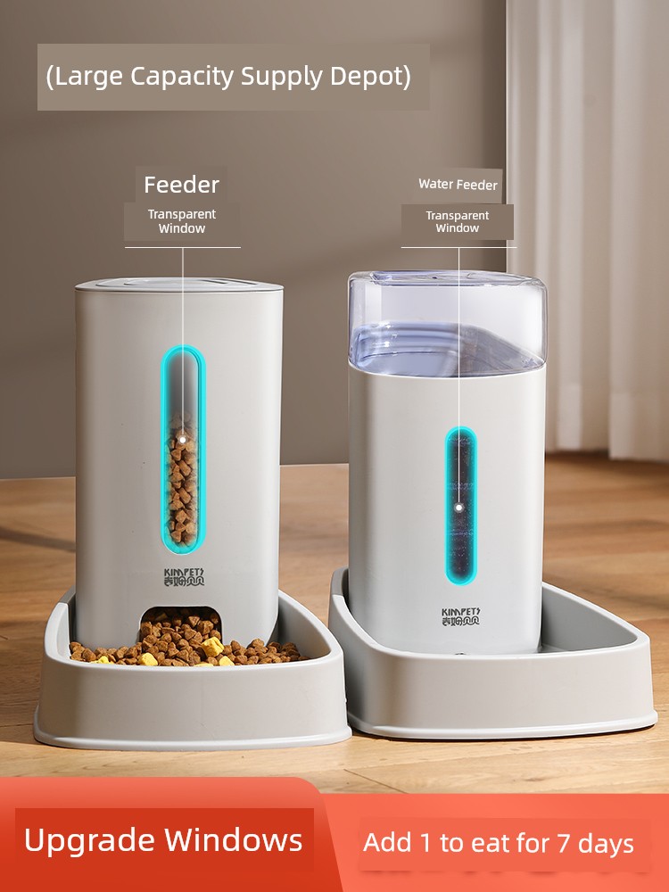 Cat Water Fountain Automatic Pet Feeder Cat Pet Drinking Bowl Dog Drinking Water Apparatus Flowing Water without Plug-in Mouth Wet-Proof