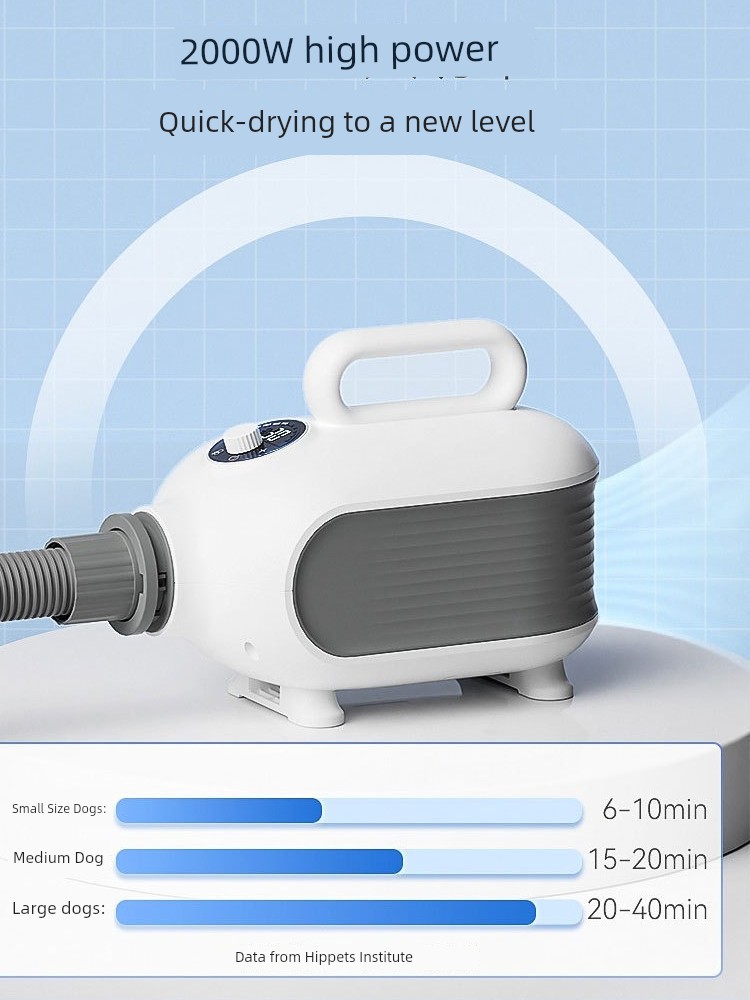 Hippie Dog Pet Water Dispenser High Power For Home Dogs and Cats Hair Dryer Large Dog Dryer Special Hair Blowing Handy Gadget