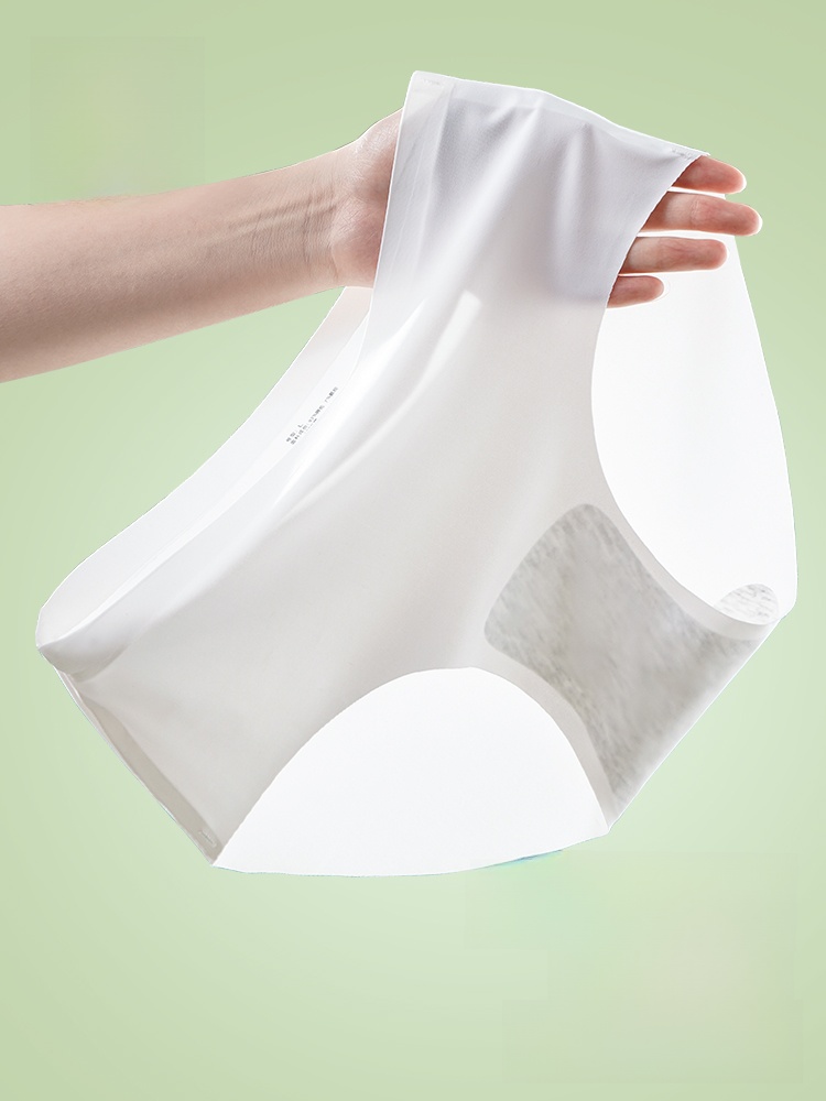 Disposable Underwear Women's Seamless Ice Silk Sterilization Daily Disposable Pants Travel Supplies Summer Ultra-Thin Breathable Disposable Shorts