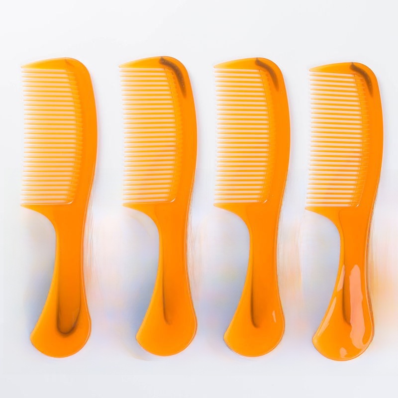 Beef Tendon 20cm Constant Tooth Yellow Portable Comb