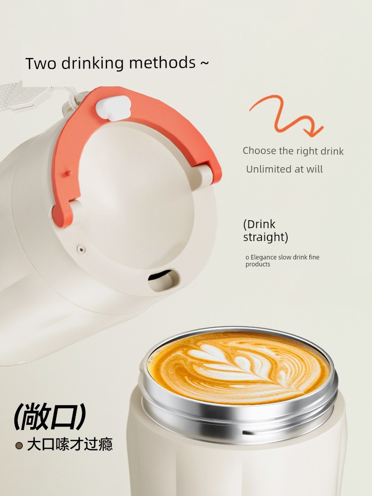 Bear Vacuum Cup Coffee Cup 2024 New Arrival Boys and Girls Portable 316 Stainless Steel Liner Traveling Water Cup