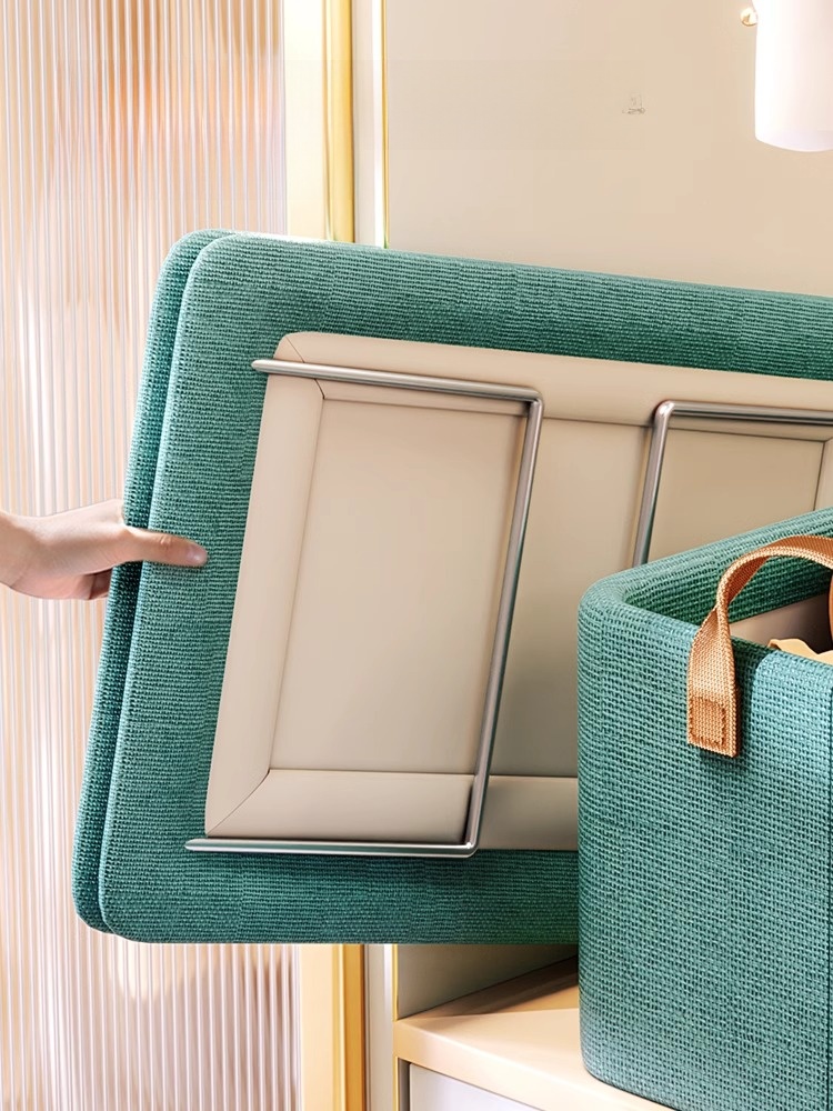 Storage Basket Layered Drawer Foldable Storage Box with Lid