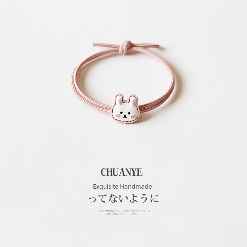Kawano Internet-Famous Hair Band Cute Small Rubber Band Pink Rabbit