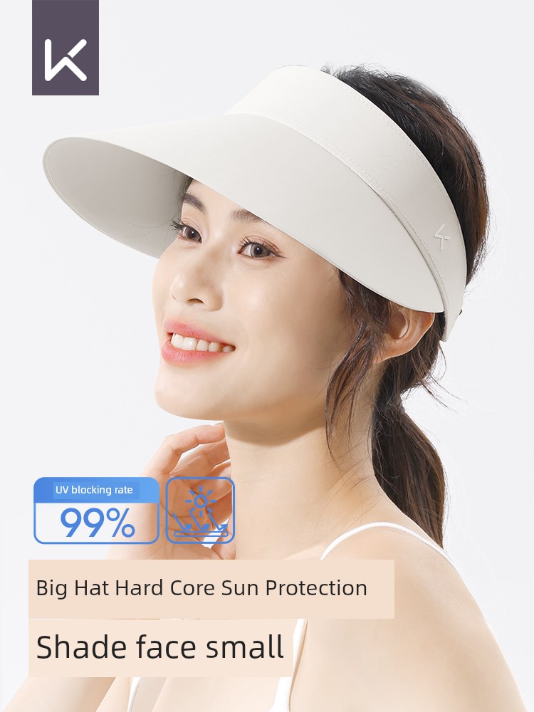 Keep Air Top Sunhat Women's Big Brim Full Face Sun Protection Summer Outdoor Driving Cycling UV Protection Face Small