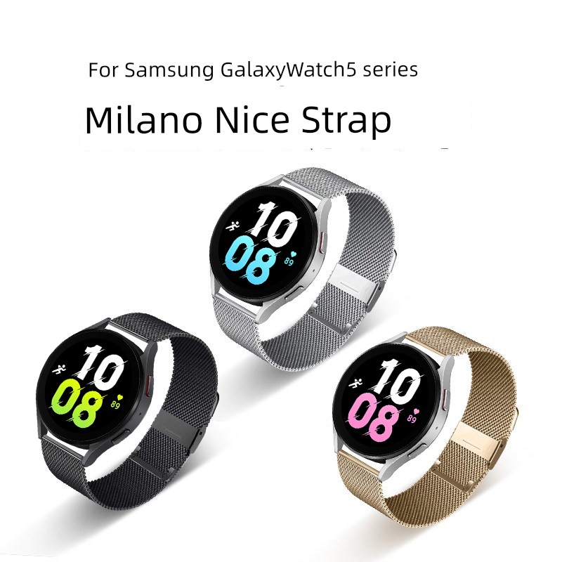 Suitable for Samsung Galaxy Watch5/Watch 5pro Buckle Strap Watt4 Classic Milan Nice New Arrival Watch3/Gear S3 Classy 46mm/42mm Watch Wristband