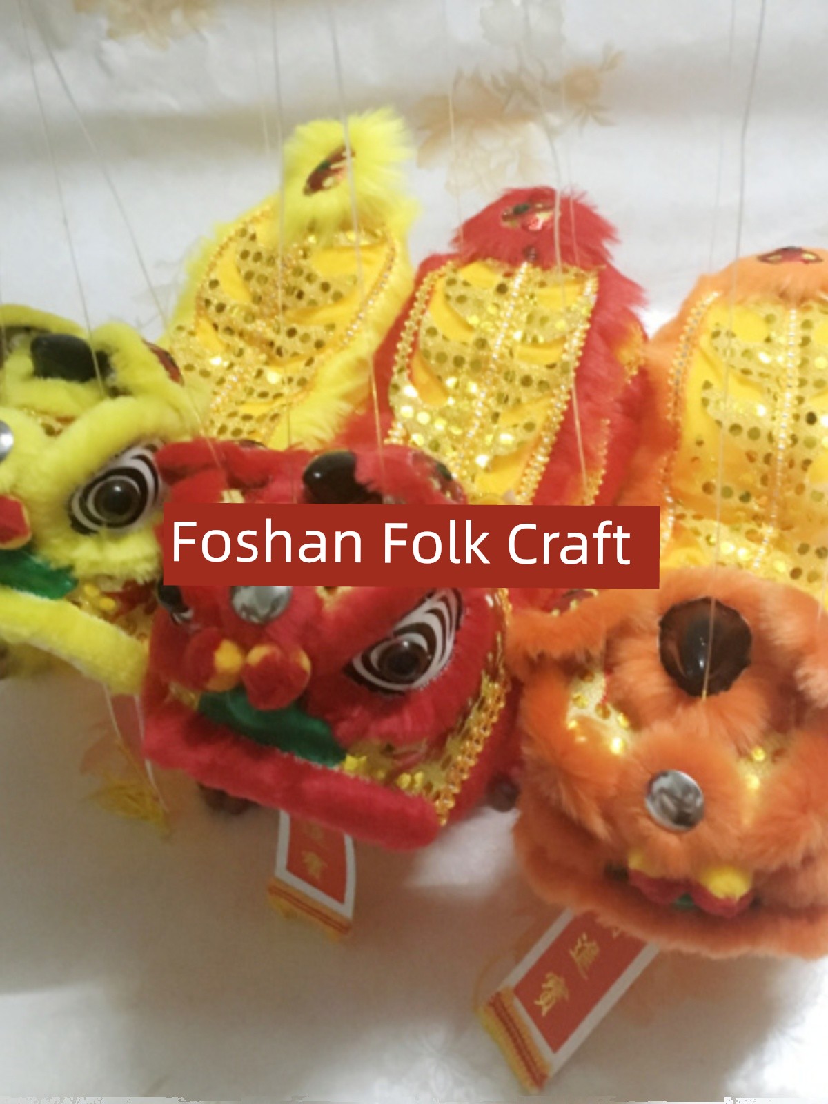 2024 Year of the Dragon Kids Pulling Line Dance Lion Lifting Line Puppet Lion Head Photography Han Dynasty Props Non-Heritage Handmade Gifts