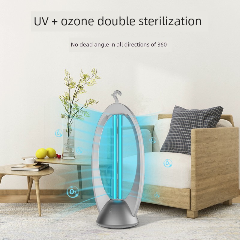 Duration Power UV Disinfection Lamp For Home Bedroom Sterilization Lamp Remote Control Mobile Kindergarten Sterilization Anti-Mite Ozone Lamp