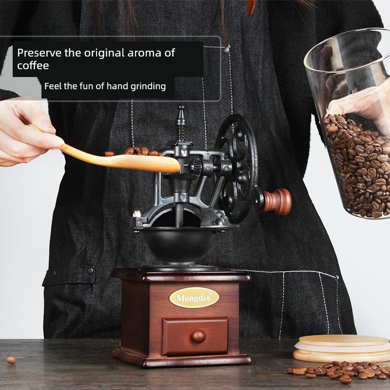 ماكينة طحن القهوة اليدوية مونغديو للاستخدام المنزل...