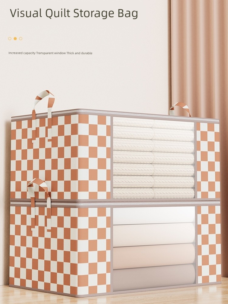Large Capacity Quilt Storage Box Moving Packing Bag Luggage Organize Fantastic Oversized Clothes Quilt Organizing Holder