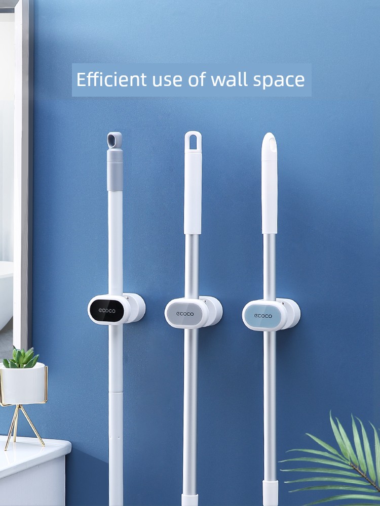 Storage Fantastic Wall-Mounted Power Clip Fixed Buckle Mop
