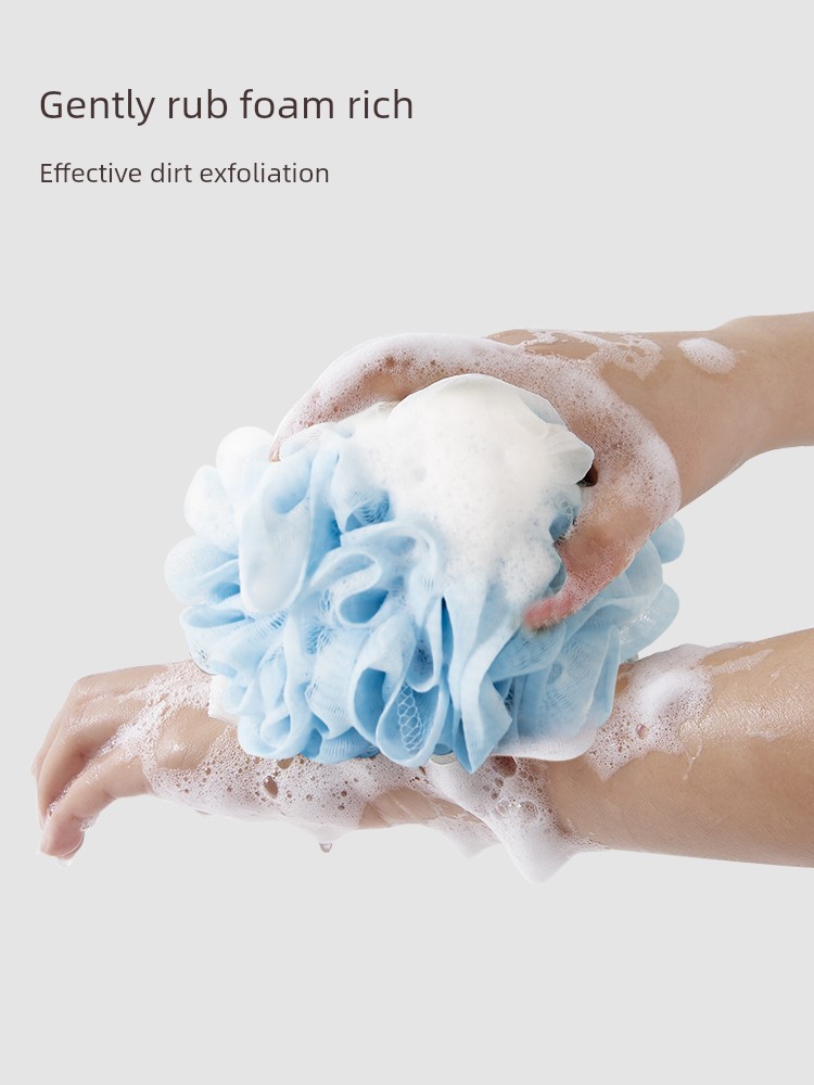 Sanli Loofah Girls' Bath Bath Ball Large High-End Non-Scattered Super Soft Men's Mesh Sponge Women's Bath Flower Bubble Bath