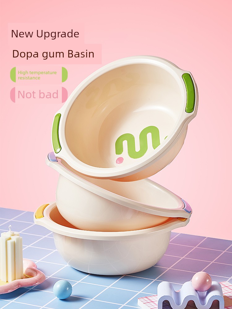 Washbasin For Home Large Thickened Laundry Basin Plastic Basin Student Dormitory Dedicated Basin Wash Basin Foot Wash Basin