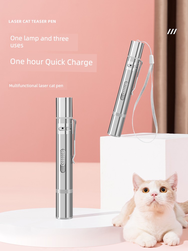 Laser Cat Teaser Laser Pen Cat Toy Infrared Kitten Self-Hi Relieving Stuffy Funny Cat Cat Toy All Products