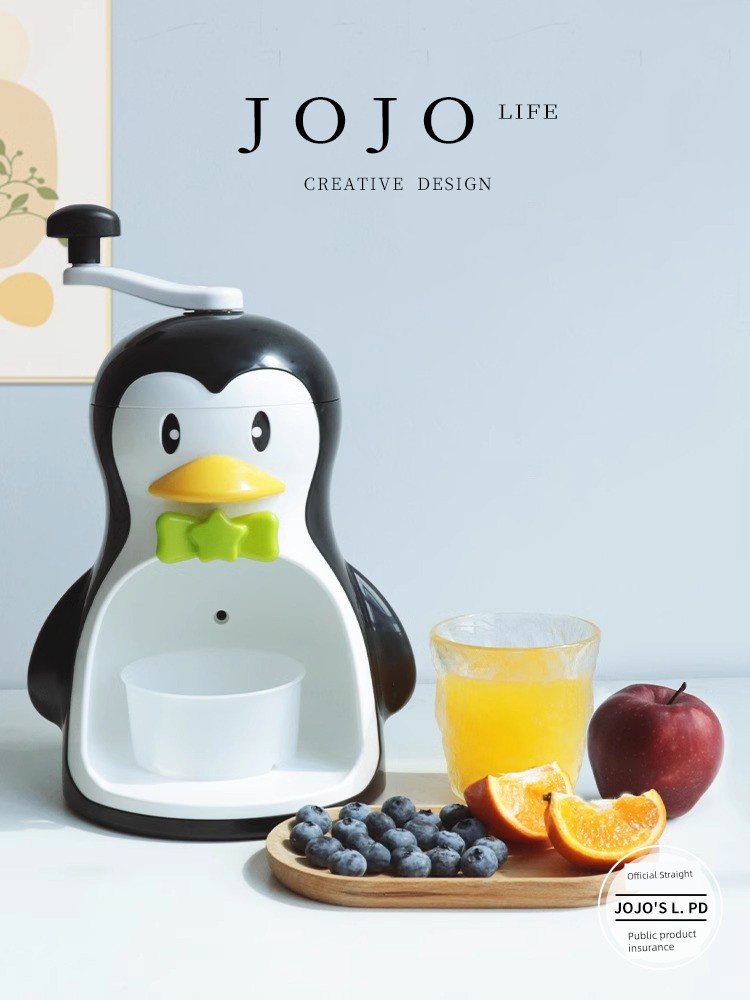 Jojo's L. Pd. Mr. Grocery. Manual Ice Crusher Soft Ice Kids Penguin For Home Small | Tuan Yan