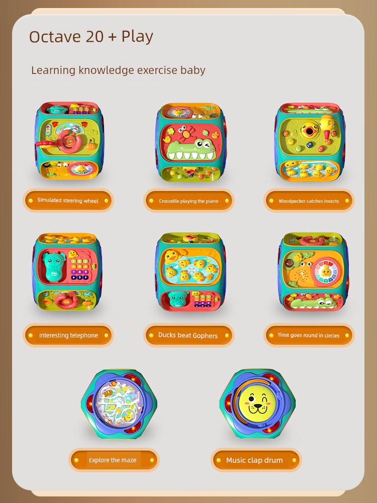 Baby Toys Baby Toddler Puzzle 0 Early Education 1 One and a Half Years Old 2 Kids 7 6 Months Or More 12 Boys and Girls 8 9